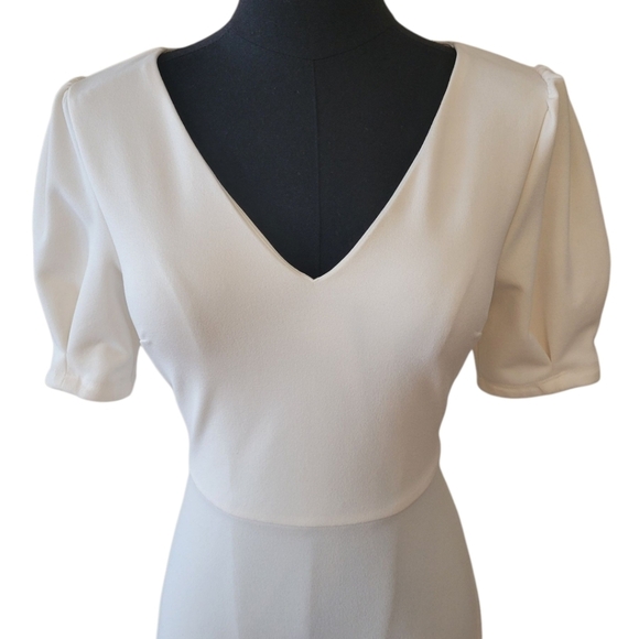 Express Off White Versatile Mini Dress Size XXS - Picture 3 of 6